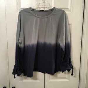 Allie Rae Hombre Colored  Blouse